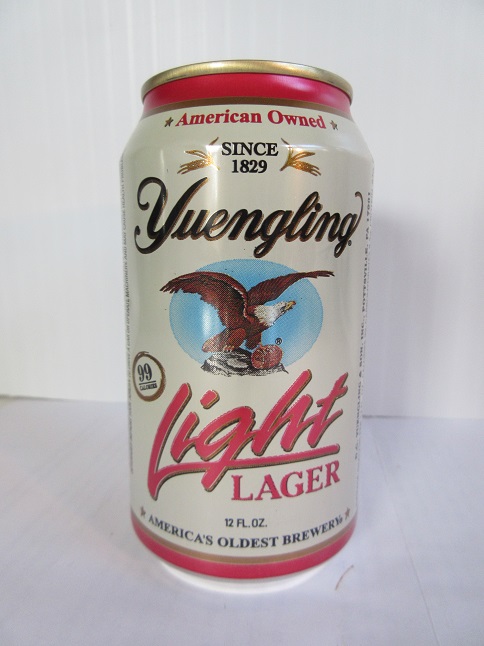 Yuengling Light - yellow w red ltrs - 180 years - T/O - Click Image to Close